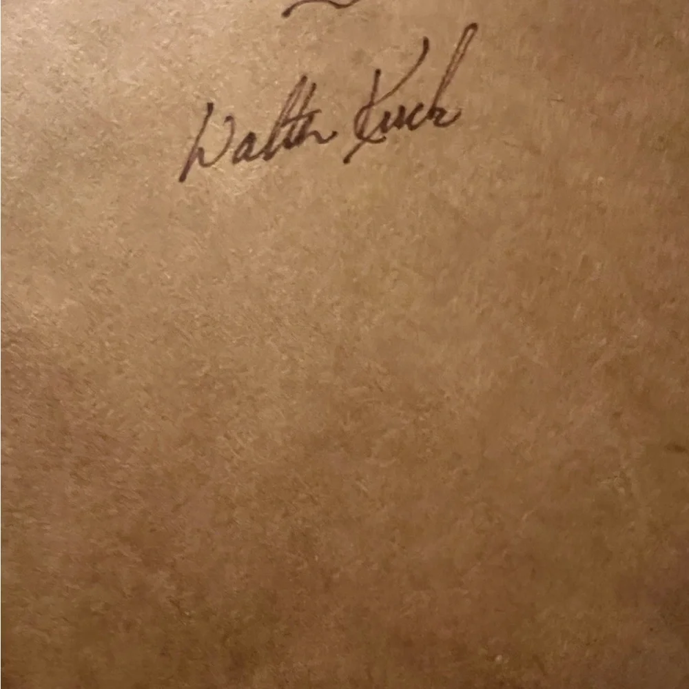 Rare Tiger Wildlife Photography Print & Stamp Signed By Walter Kuck, Framed
